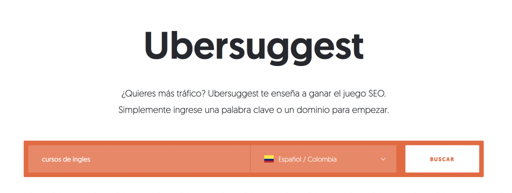 Ubersuggest Home